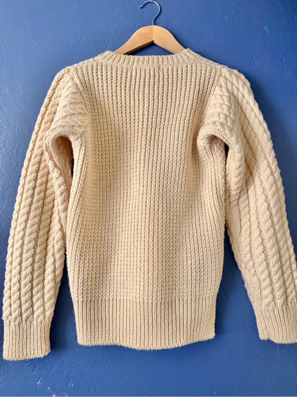 &Daughter Crewneck Chunky Wool Sweater - Small - Picture 4 of 11